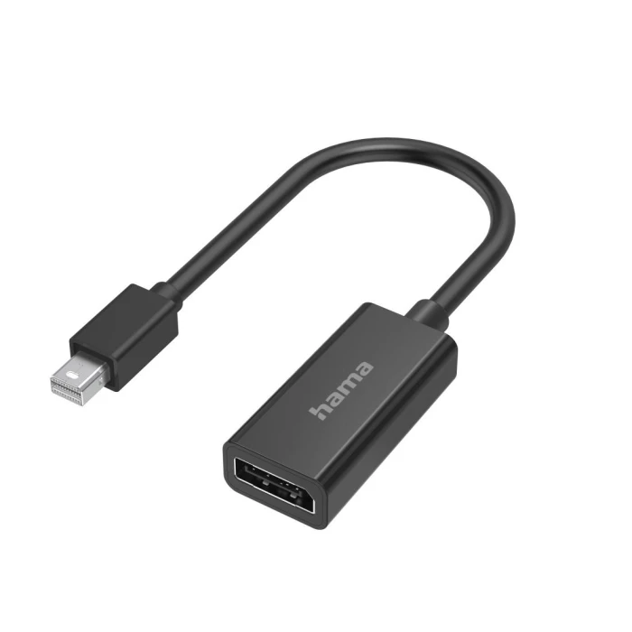 Адаптер HAMA, MiniDisplayPort мъжко - DisplayPort женско, 4K