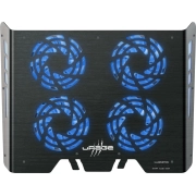 Охлаждаща поставка за лаптоп Hama uRage Freezer 600 Metal, 4 вентилатора, Черен