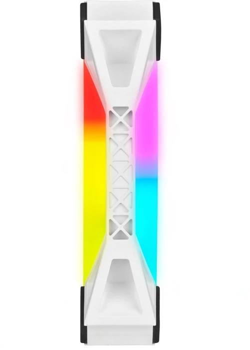 Corsair iCUE QL120 RGB PWM 3in1 контролер Lightning Node CORE Бял