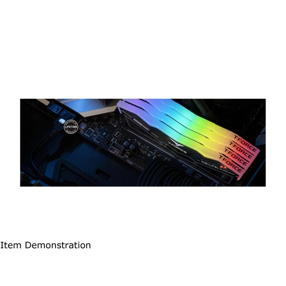 Team Group T-Force Delta RGB Black 32GB (2x16GB) DDR5 6200MHz CL38