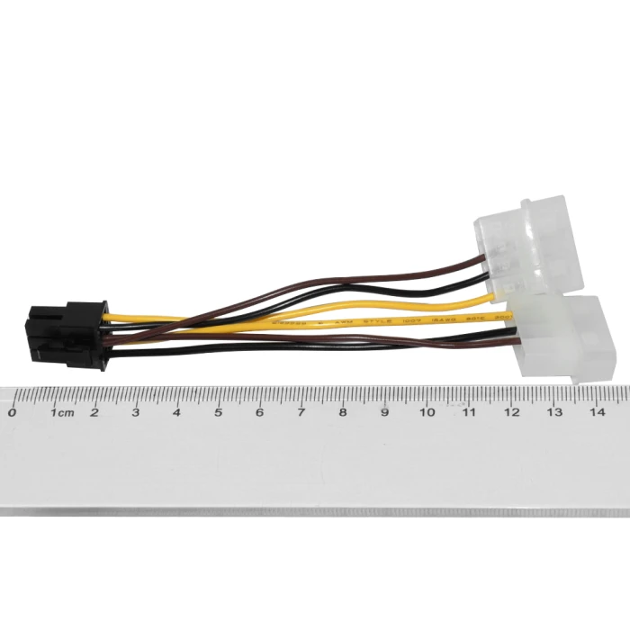 Makki Адаптер Adapter 2xMolex to 6pin PCI-E VGA - MAKKI-CE313-0.15m