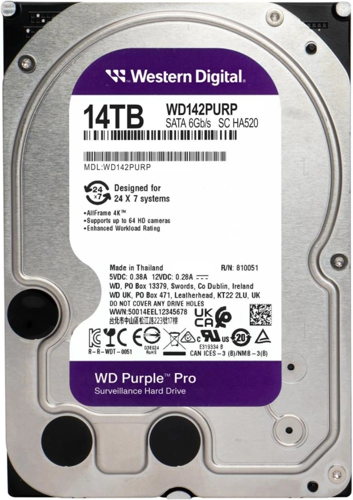 WD Purple Pro Surveillance 14TB