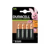 Акумулаторна батерия DURACELL R6 AA, 2500mAh NiMH, 1.2V, 4 бр. в опаковка 