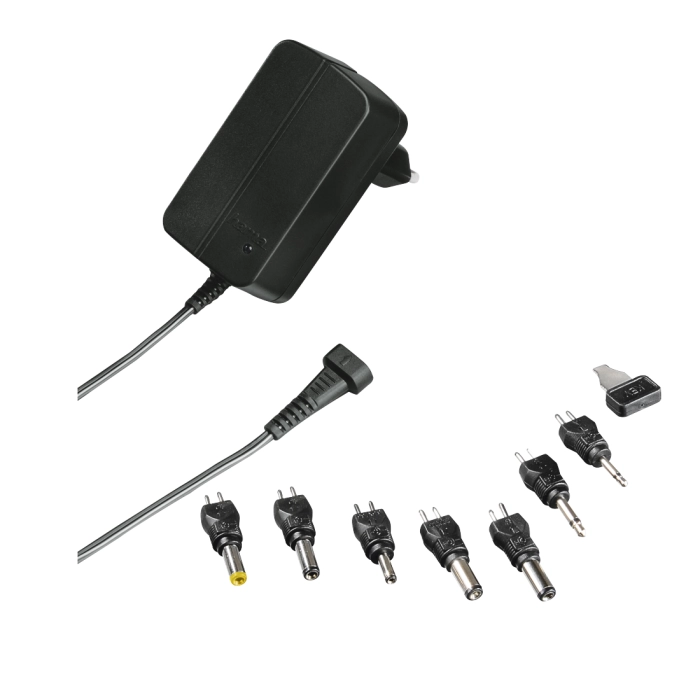 Универсално захранване HAMA Eco, 300mAh, 3-12 V, Черно