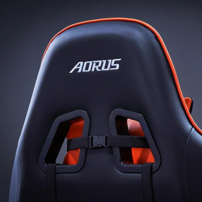 Геймърски стол Gigabyte Aorus AGC310, Черно и Оранжево