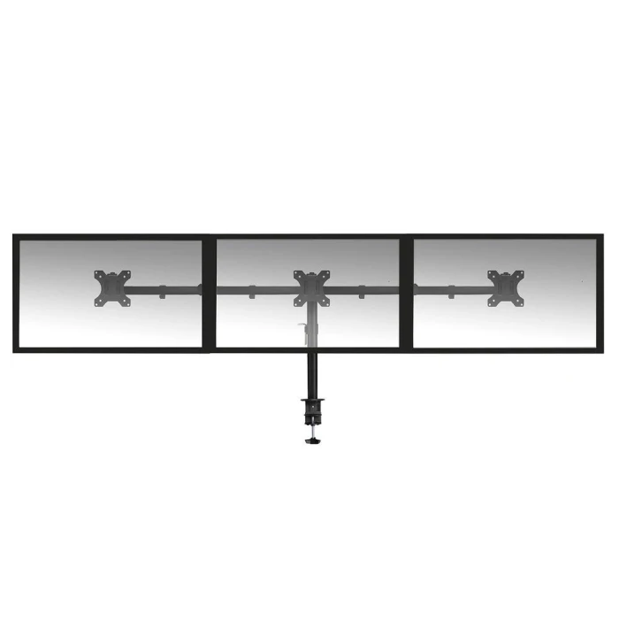 Стойка за 3 мониторa ACT AC8303, За бюро, Регулируема, 27", 3x7 кг, Черен