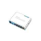 Безжичен Access point MiKrotik HAP RB951UI-2ND, 5 x 10/100 Mbps, PoE, Бял