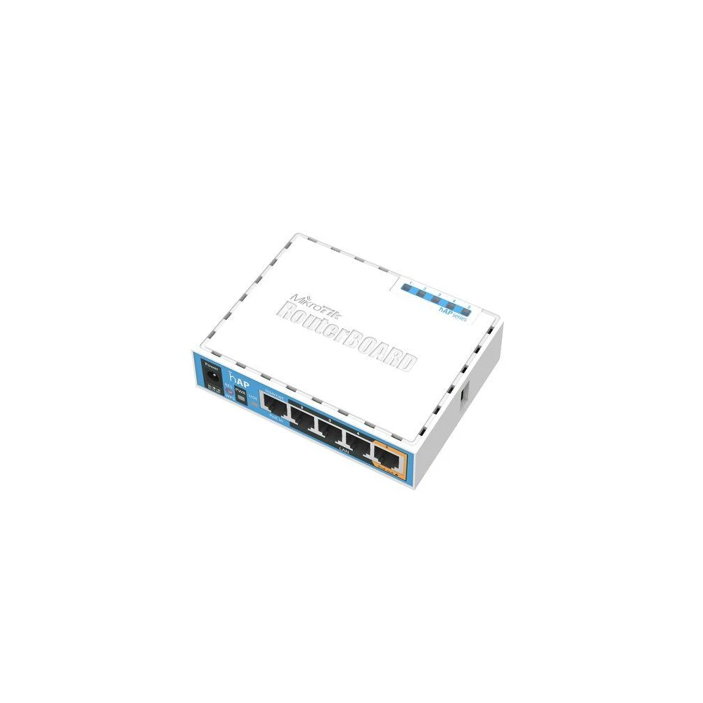 Безжичен Access point MiKrotik HAP RB951UI-2ND, 5 x 10/100 Mbps, PoE, Бял
