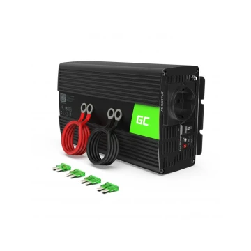 Инвертор 12/220 V  DC/AC 1000W/2000W, Модифицирана синусоида, GREEN CELL