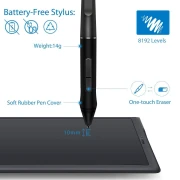Графичен таблет HUION INSPIROY Q11K V2,  USB, WiFi,  Черен