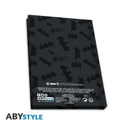 Комплект ABYSTYLE DC COMICS - Pck XXL glass + Pin + Pocket Notebook "Batman", Черен