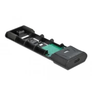 Външна стойка Delock 63263, За M.2 NVMe PCIe или SATA SSD, USB-C 3.2 Gen 2, Инсталация без инструменти