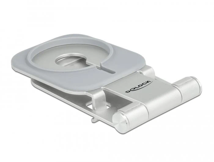 Поставка за смартфон DeLock 18426, Място за могнитно зарядно MagSafe, Алуминий, Сребрист