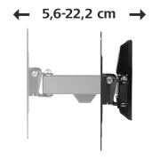 Стенна стойка за TV HAMA 118100, Регулируема, 48", 20 кг, 200 x 200, Черна