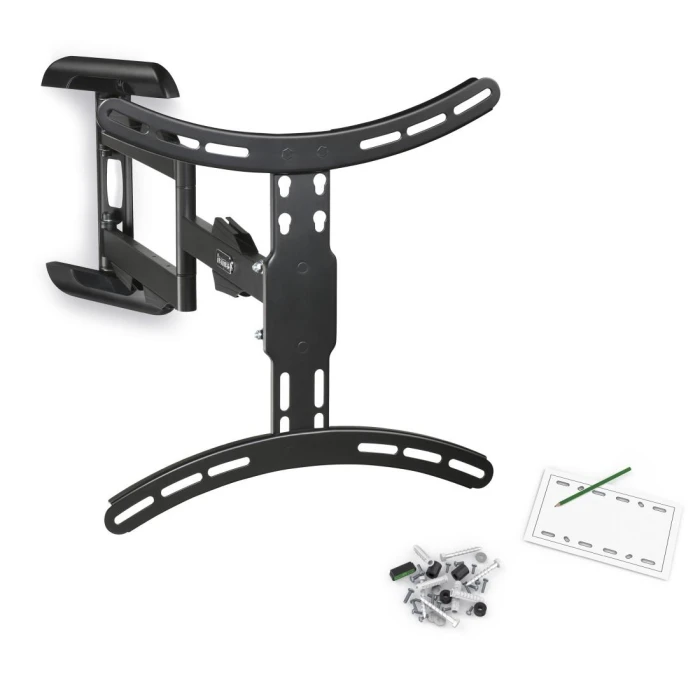 Стенна стойка за TV HAMA, Fullmotion, 2 рамена,черна, 65",400х400, до 25кг