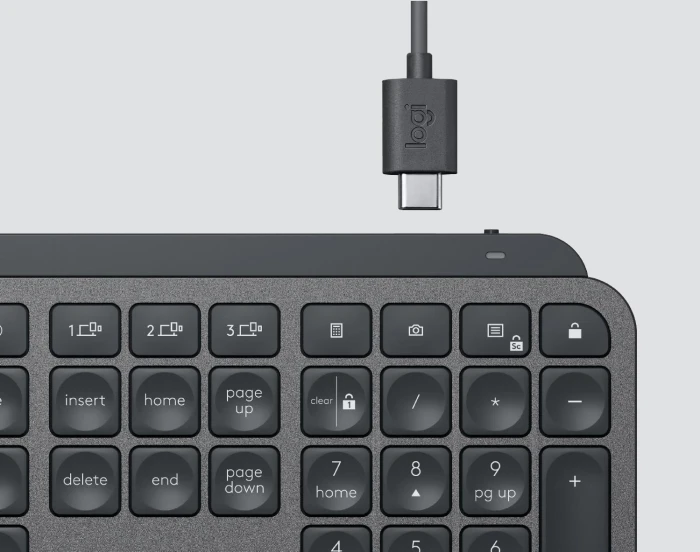 Безжична клавиатура Logitech MX Keys, Graphite