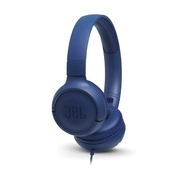 Слушалки on-ear JBL T500, Син