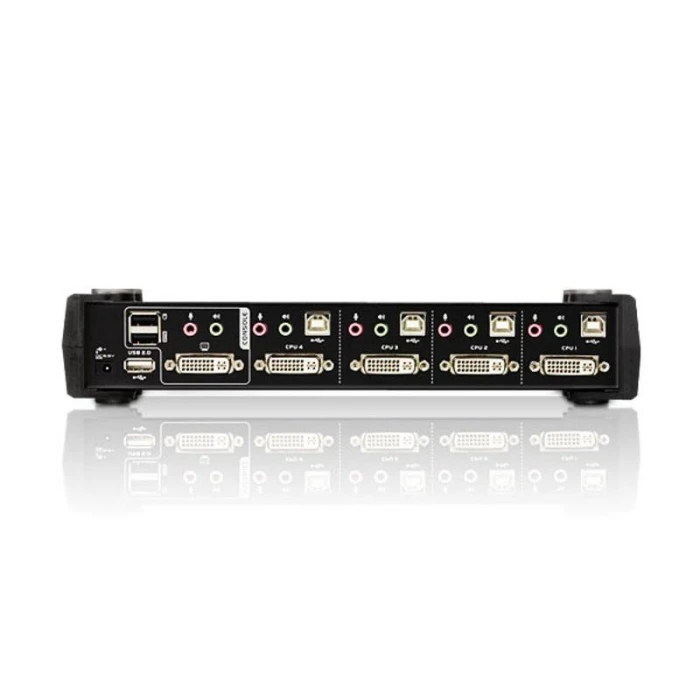 KVMP превключвател, ATEN CS1764A-AT, 4-портов, USB, DVI, Audio