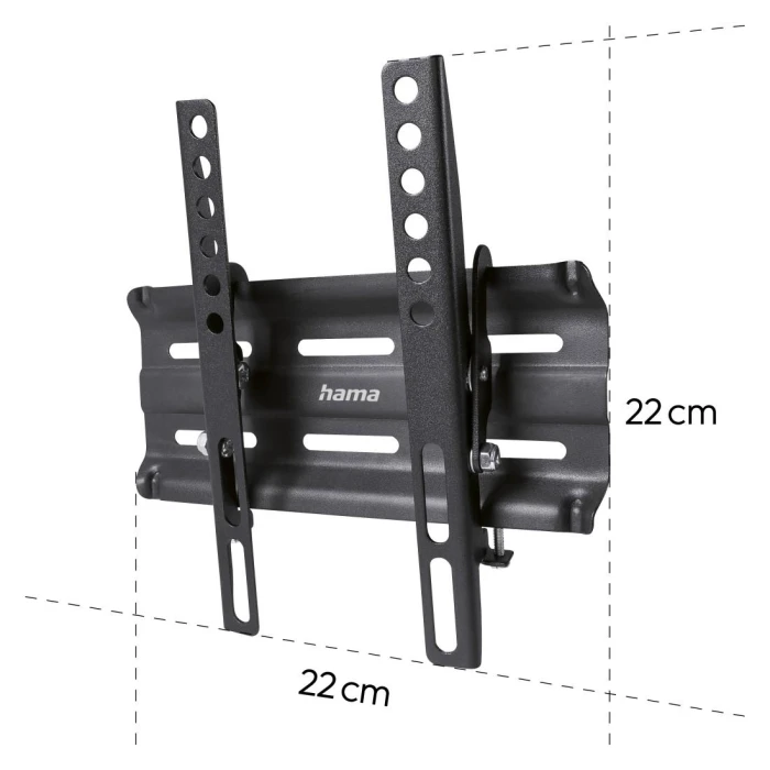 Стенна стойка за TV HAMA, TILT, 122см, 48", 1 звезда,200х200, черна