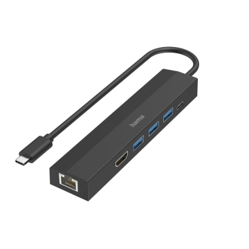 HAMA USB-C хъб HDMI LAN