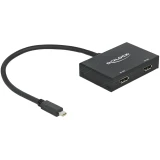 mini DisplayPort > 2 x DisplayPort