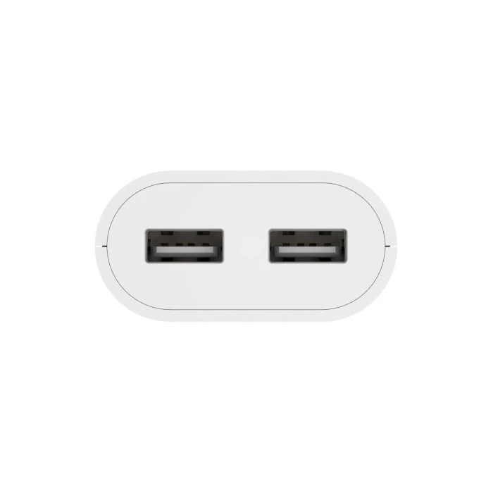 Hama USB захранване/разклонител с 1,9 м дълъг кабел, 2,4 A, 2x USB-A, бяло