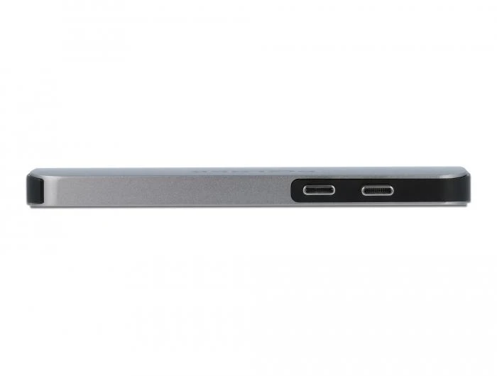 Докинг станция Delock За MacBook, HDMI 4K, USB-A, USB-C, PD, Сив