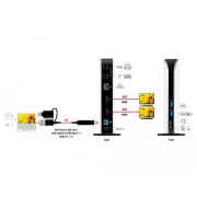 Докинг станция Delock За MacBook, HDMI Full-HD, USB 3.2, LAN, Audio, Черен/Бял