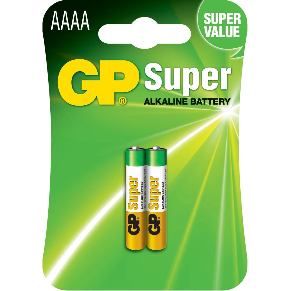 Алкална батерия GP 1.5V AAAA LR61- 2бр. в опаковка GP