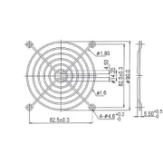 Evercool Решетка за вентилатор Fan Grill Metal - 92mm