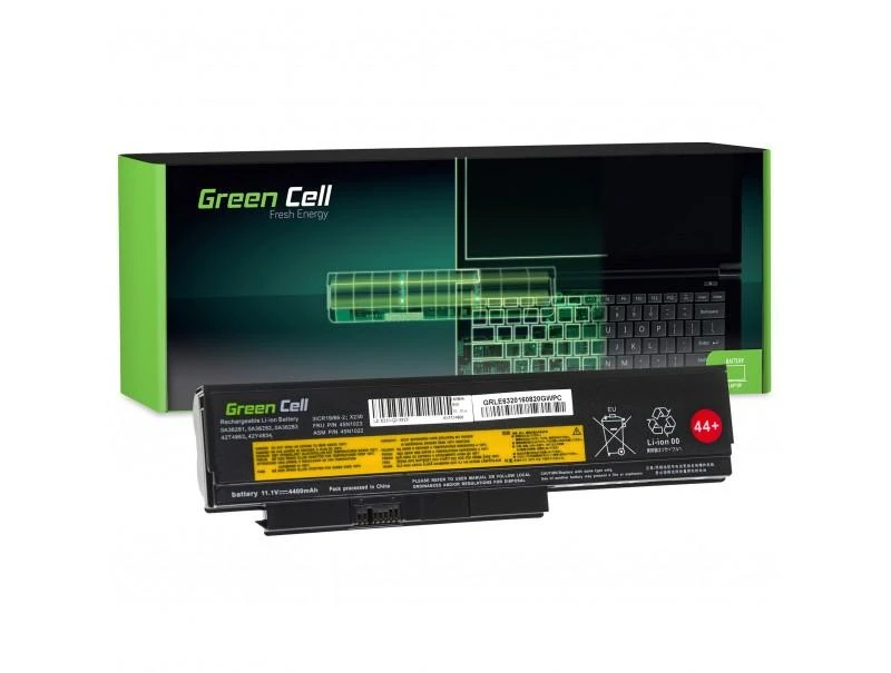 Батерия за лаптоп GREEN CELL 42T4861, за IBM Lenovo ThinkPad X220 X230, 4400mAh