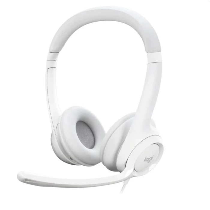 Logitech H390 USB Бял