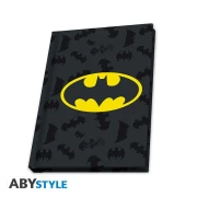 Комплект ABYSTYLE DC COMICS - Pck XXL glass + Pin + Pocket Notebook "Batman", Черен