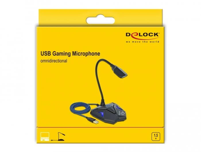 Delock Desktop USB Gaming Microphone