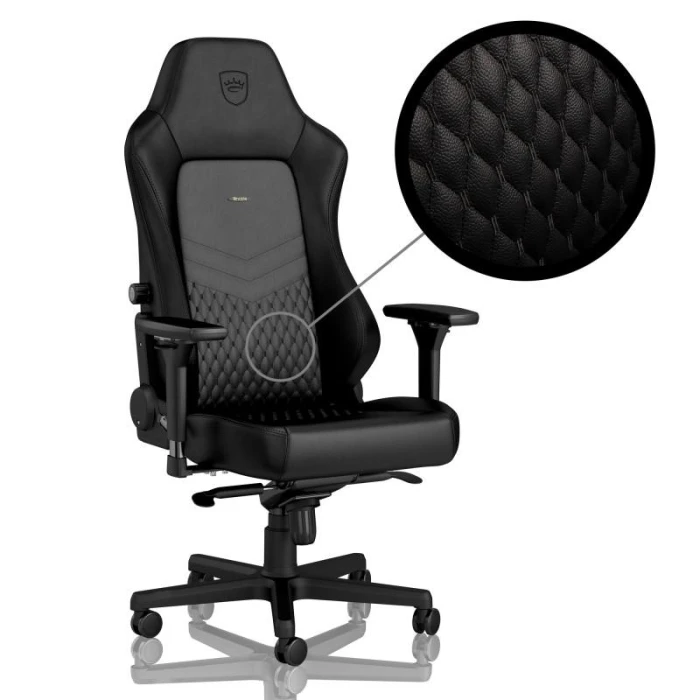 Геймърски стол noblechairs HERO Real Leather, Black