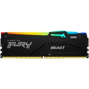 64GB (2x32) DDR5-6000 CL30 Kingston FURY Beast Black RGB (РАЗОПАКОВАН)