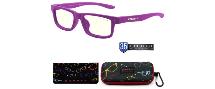 GUNNAR Cruz Kids Small - Clear Natural Purple