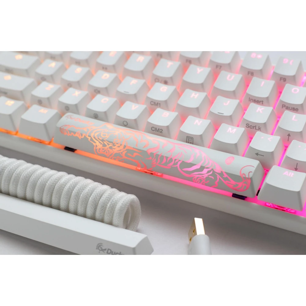 Ducky One 3 Pure White SF 65% Hotswap Cherry Mx Clear