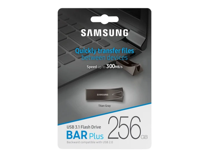SAMSUNG BAR PLUS 256GB Titan Gray