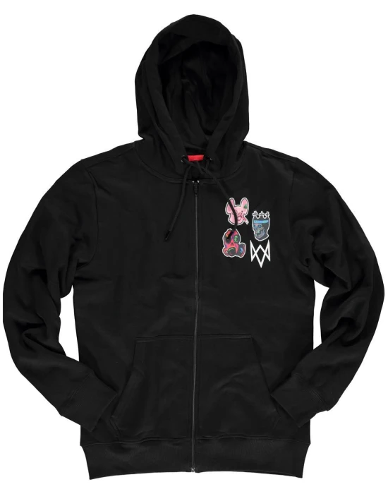 Суитчър BIOWORLD Watch Dogs Legion, Men's Zipper Hoodie, XXL