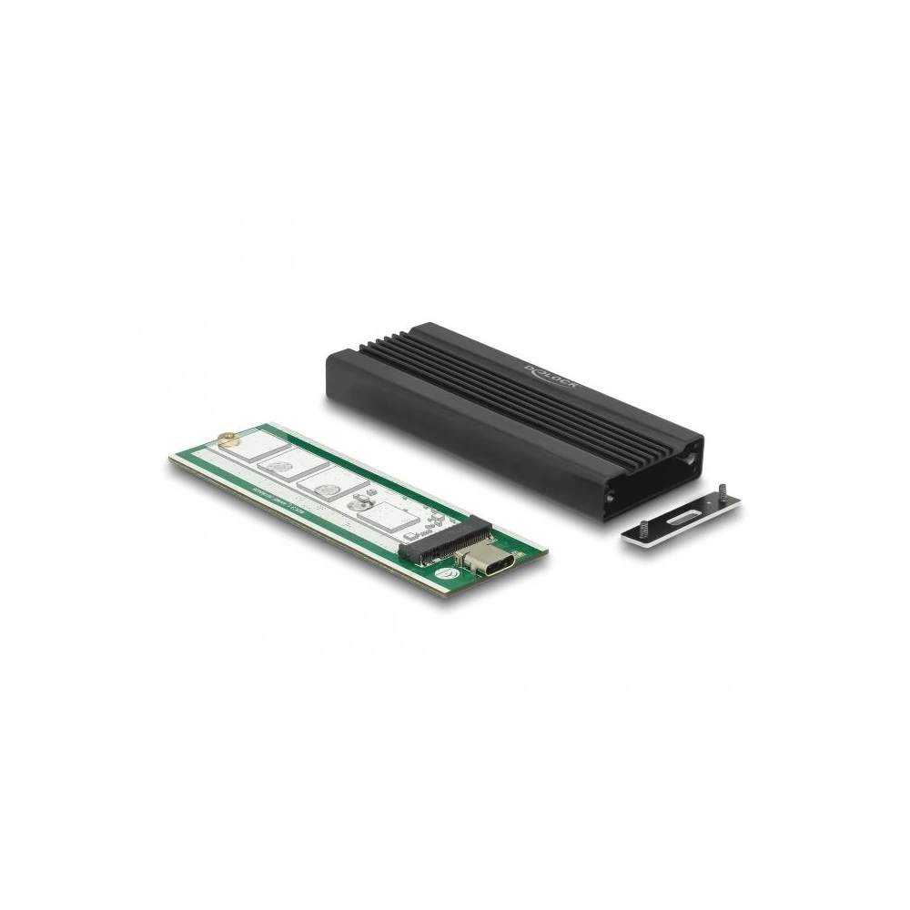 Външно чекмедже Delock, За M.2 NVMe PCIe SSD, USB-C 3.2 Gen 2, 10 Gbps