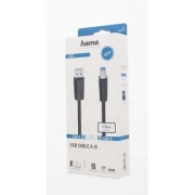 Кабел HAMA USB 3.0 -A мъжко -B мъжко, 1.5 м, 1 звезда