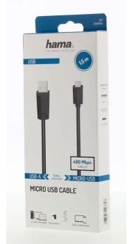 HAMA USB-A > micro-USB - 1.5m