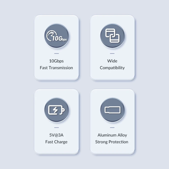 Orico Адаптер USB3.1 to Type-C (female) - AH-AC10-GY