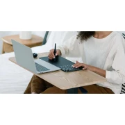 Графичен таблет HUION Inspiroy Keydial KD200, USB-C, Bluetooth, Metal Grey