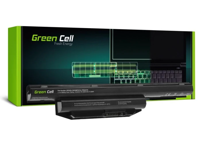 Батерия за лаптоп GREEN CELL, Fujitsu LifeBook A514, A544, A555, AH544, AH564, E547, E554, E733, E734, E743, E744, E746, E753, E754, S904, 10.8V, 2200mAh