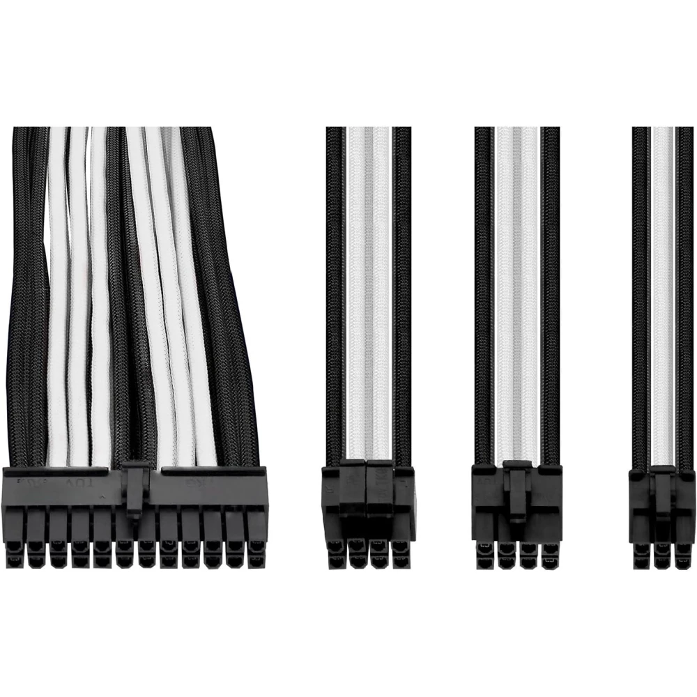Thermaltake Sleeved Cable Black/White 300mm