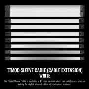Thermaltake Sleeved Cable White 300mm