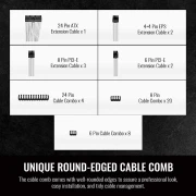 Thermaltake Sleeved Cable White 300mm