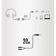 A4Tech 2 х 3.5mm 3-pin > 3.5mm 4-pin